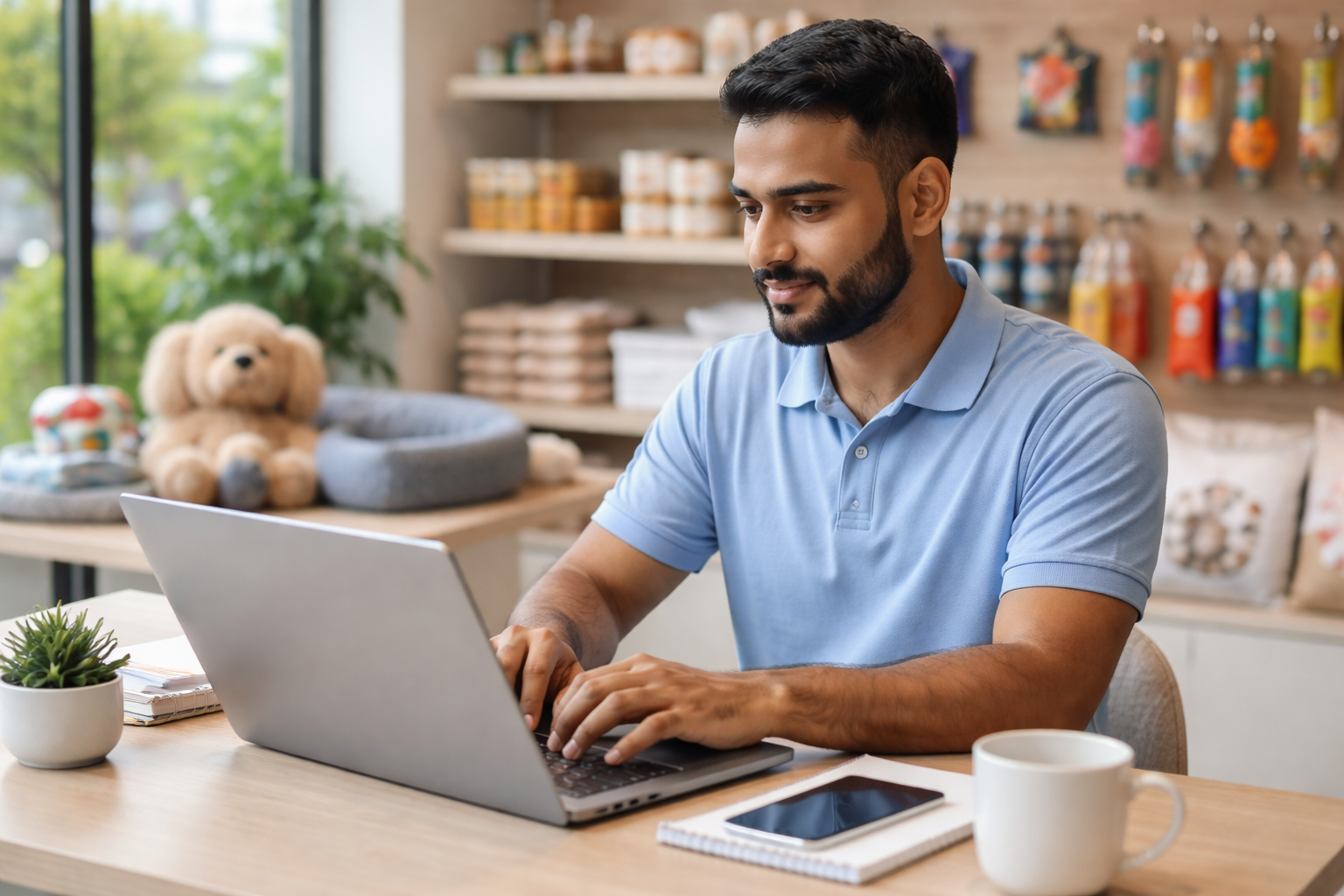 pet business owner adapting to software